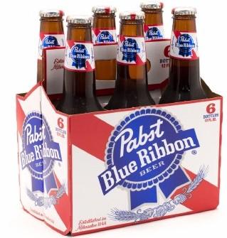 Pabst Blue Ribbon 6pk (6 pack 12oz cans) (6 pack 12oz cans)